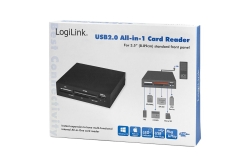 Logilink Card Reader 8.9cm (3,5) USB Front intern