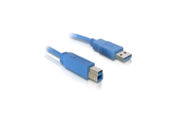 DELOCK USB3.0 Kabel A -> B St/St 3.00m blau