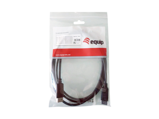 Equip DisplayPort 1.2 4K/60Hz St/St 2.00m schwarz Polybeutel