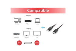 Equip DisplayPort 1.2 4K/60Hz St/St 3.00m schwarz Polybeutel