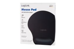 Logilink Mauspad mit Gel-Handballenauflage Silikon schwarz