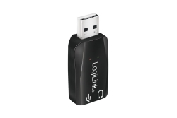 Logilink Soundkarte USB 5.1 mit Virtual 3D Soundeffekt