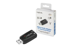 Logilink Soundkarte USB 5.1 mit Virtual 3D Soundeffekt