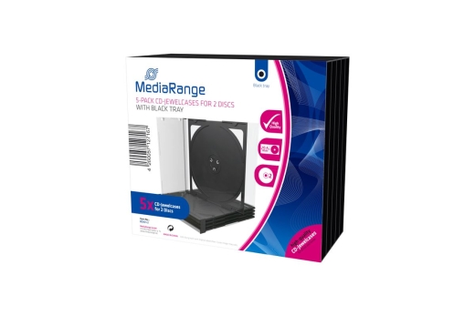 MediaRange CD Leerbox 5pcs Double JewelCase retail