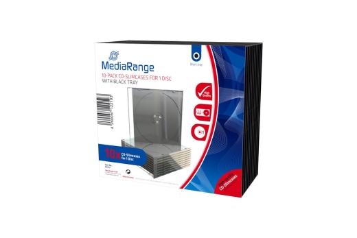 MediaRange CD Leerbox 10pcs Single SlimCase retail