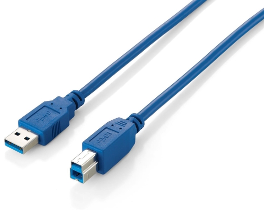 Equip USB3.0 Druckerkabel USB-A->USB-B St/St 3.00m blau Polybeutel