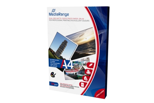 MediaRange Papier Inkjet matt beidseitig A4 200g 50 Blatt