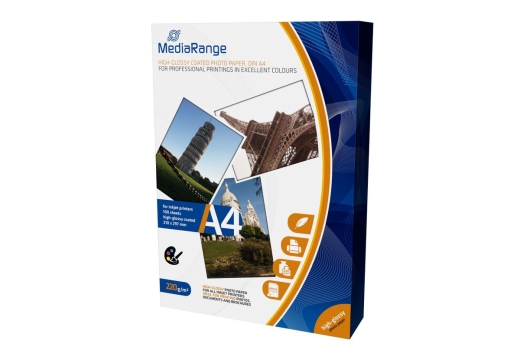 MediaRange Foto Papier hochglänzend A4 220g 100 Blatt