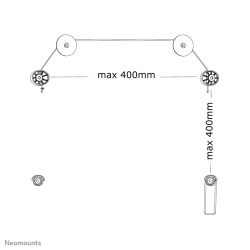 Newstar WAH 32-55 1TFT schwarz Max.20kg PLASMA-W8