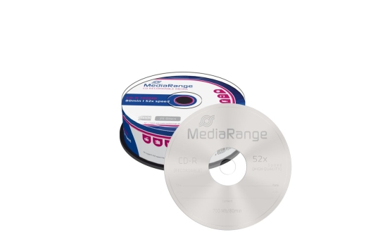 MediaRange CD-R 700MB 25pcs Spindel 52x
