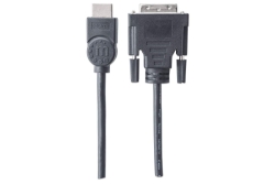 MANHATTAN HDMI-Kabel HDMI A -> DVI(24+1) St/St 1.80m sw