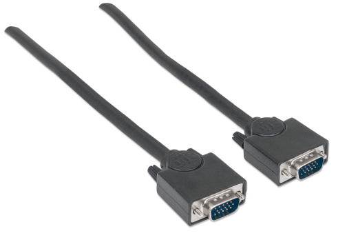 MANHATTAN SVGA Kabel HD15 St/St 1.8m schwarz