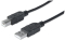 MANHATTAN USB Kabel A -> B St/St 3.00m schwarz