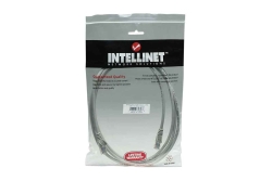 INTELLINET Patchkabel RJ45 U/UTP Cat5e 2.0m Hebelschutz grau