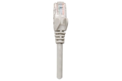 INTELLINET Patchkabel RJ45 U/UTP Cat5e 2.0m Hebelschutz grau