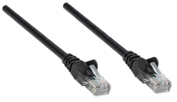 INTELLINET Patchkabel RJ45 U/UTP Cat5e 3.0m Hebelschutz schw