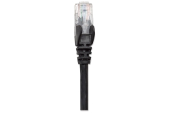 INTELLINET Patchkabel RJ45 U/UTP Cat5e 3.0m Hebelschutz schw
