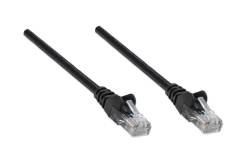 INTELLINET Patchkabel RJ45 U/UTP Cat5e 5.0m Hebelschutz schw