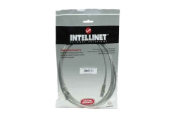 INTELLINET Patchkabel RJ45 U/UTP Cat5e 5.0m Hebelschutz grau