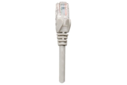 INTELLINET Patchkabel RJ45 U/UTP Cat5e 5.0m Hebelschutz grau