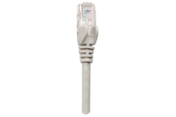 INTELLINET Patchkabel RJ45 U/UTP Cat5e 10m Hebelschutz grau