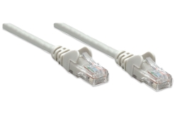 INTELLINET Patchkabel RJ45 U/UTP Cat5e 20m Hebelschutz grau