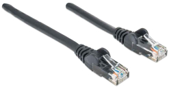 INTELLINET Patchkabel RJ45 U/UTP Cat6 0.50m Hebelschutz schw
