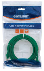 INTELLINET Patchkabel RJ45 U/UTP Cat6 0.50m Hebelschutz...