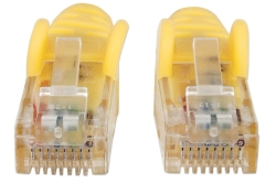 INTELLINET Patchkabel RJ45 U/UTP Cat6 1.00m Hebelschutz gelb