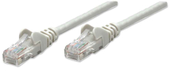 INTELLINET Patchkabel RJ45 U/UTP Cat6 1.00m Hebelschutz grau