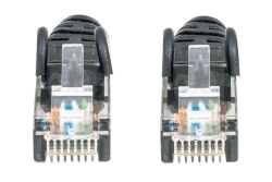 INTELLINET Patchkabel RJ45 U/UTP Cat6 1.00m Hebelschutz schw