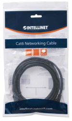 INTELLINET Patchkabel RJ45 U/UTP Cat6 2.00m Hebelschutz schw