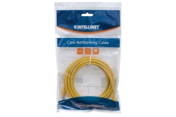 INTELLINET Patchkabel RJ45 U/UTP Cat6 3.00m Hebelschutz gelb