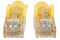 INTELLINET Patchkabel RJ45 U/UTP Cat6 3.00m Hebelschutz gelb