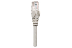 INTELLINET Patchkabel RJ45 U/UTP Cat6 5.00m Hebelschutz grau
