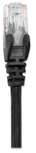 INTELLINET Patchkabel RJ45 U/UTP Cat6 5.00m Hebelschutz schw
