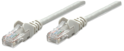 INTELLINET Patchkabel RJ45 U/UTP Cat6 7.50m Hebelschutz grau