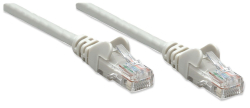 INTELLINET Patchkabel RJ45 U/UTP Cat6 7.50m Hebelschutz grau