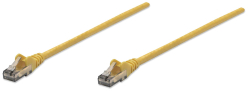 INTELLINET Patchkabel RJ45 U/UTP Cat6 10m Hebelschutz gelb