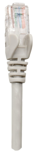 INTELLINET Patchkabel RJ45 U/UTP Cat6 10m Hebelschutz grau