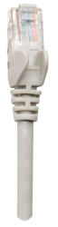 INTELLINET Patchkabel RJ45 U/UTP Cat6 10m Hebelschutz grau