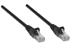 INTELLINET Patchkabel RJ45 U/UTP Cat6 15m Hebelschutz schw