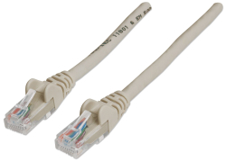 INTELLINET Patchkabel RJ45 U/UTP Cat6 20m Hebelschutz grau