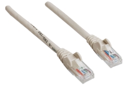INTELLINET Patchkabel RJ45 U/UTP Cat6 20m Hebelschutz grau
