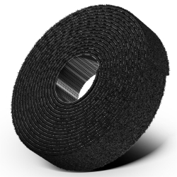 LTC Klettrolle Roll 3m zum Bündeln&Ordnen von Kabeln Schwarz