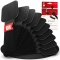 LTC Kletthalter Wall 10er Set selbstklebend Schwarz