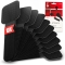 LTC Kletthalter Wall 10er Set selbstklebend Schwarz