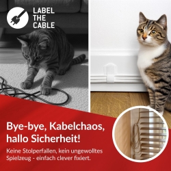 LTC Kletthalter Wall 10er Set selbstklebend Weiß