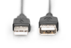 DIGITUS USB 2.0 Verlängerungskabel Typ A -A St/Bu...