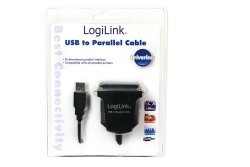 Logilink USB-Kabel Parallel 1.80m schwarz